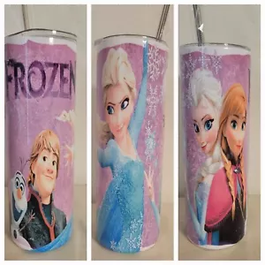 Frozen Stainless Sublimation Steel Tumbler with lid and straw 20 oz - Picture 1 of 1