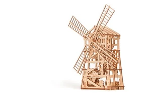 Holz Trick Windmühle Spielzeug mechanisches Modell 3D Holzpuzzle - Bild 1 von 3