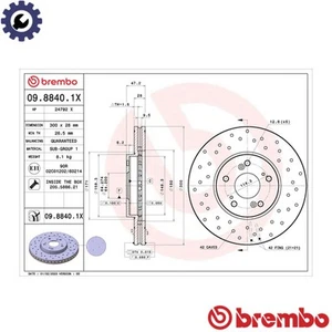 2x BRAKE DISC 09.8840.1X FOR ACURA TSXTLMDX HONDA PILOT K24Z3/K24A2 2.4L 4cyl - Picture 1 of 7