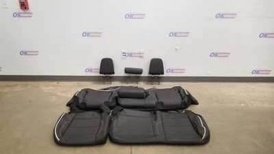 23 GMC SIERRA 1500 AT4X REAR SEAT COVER SET WITH HEADREST BLACK LEATHER CREW CAB - Image 1 of 4