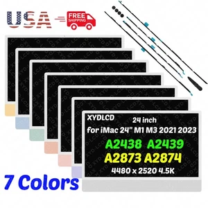 Pantalla LCD 4,5K para iMac 24" A2873 EMC8206 MQRN3LL/A MQRP3LL/A MQRX3LL/A - Imagen 1 de 12