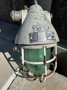 Bunkerlampe EOW DDR Fabrik-/Industrie-/Gitterlampe TGL 5467 VEB Ex geschützt - Bild 1 von 6