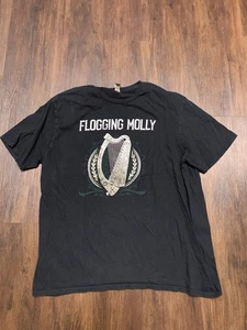 Flogging Molly Concert Tour 2022 Men's XL Shirt Black Short Sleeve - Picture 1 of 5