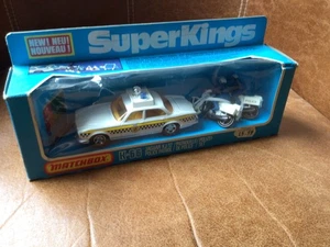 Vintage Matchbox K-66 Jaguar XJ 12 Police car and motorcycle set. Original box - Picture 1 of 13