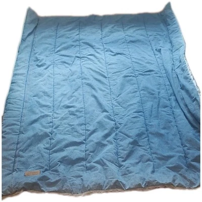 Edredón de mezclilla Tommy Hilfiger ropa de cama reversible a rayas talla doble 86x60 Foto 1 de 4