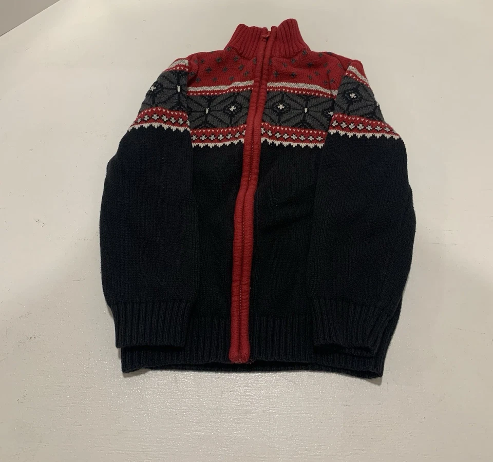 Boys Zip Up Sweatshirt Kids Size 6 Nice Greendog - Image 1 of 4