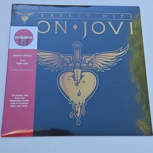 Bon Jovi "Greatest Hits" Limited Edition Tiger Eye LP 10 HITS 2024 New - Imagen 1 de 7