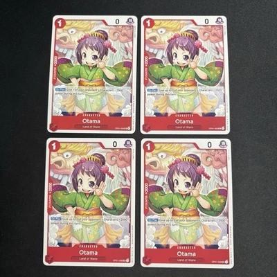 4x Otama OP01-006 - One Piece TCG English - Uncommon UC Playset Near-Mint NM - Image 1 of 3