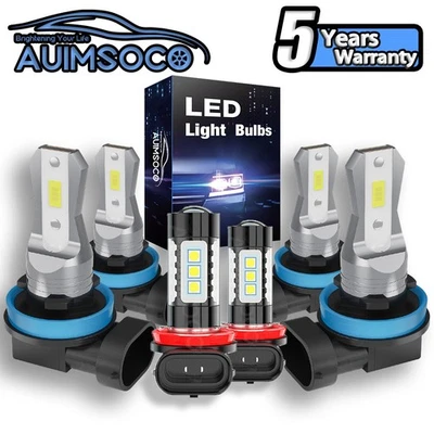 For Nissan Altima 2007-2022 6x Bright White LED Headlight Fog Light Kit Bulbs - Image 1 of 4