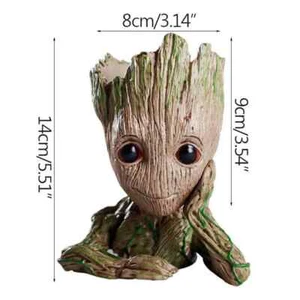 Groot Anime Figurine: Baby Tree Man Desk Decor Ornament – Miniature Model Gift - Picture 1 of 12