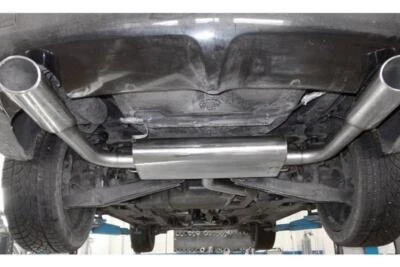 FOX Silenciador De Acero Inoxidable Chrysler Sebring JS Salidas Duales 115x85mm - Imagen 1 de 2