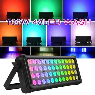 200W RGB LED Light Bar DJ Wall Wash Light DMX Stage Lighting Washer Party Show - Image 1 of 4