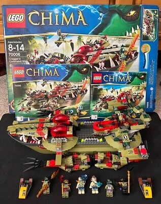 100% COMPLETE Lego 70006 Legends of Chima: Cragger's Command Ship w/ EVERYTHING - Image 1 of 4