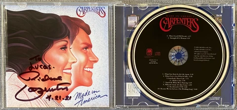 Richard Carpenter Signed In-Person Carpenters Made In America CD Cover Cover