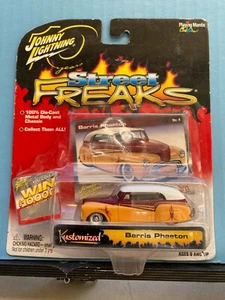 1/64 JOHNNY LIGHTNING STREET FREAKS KUSTOMIZED BARRIS PHEATON LINCOLN - Picture 1 of 2