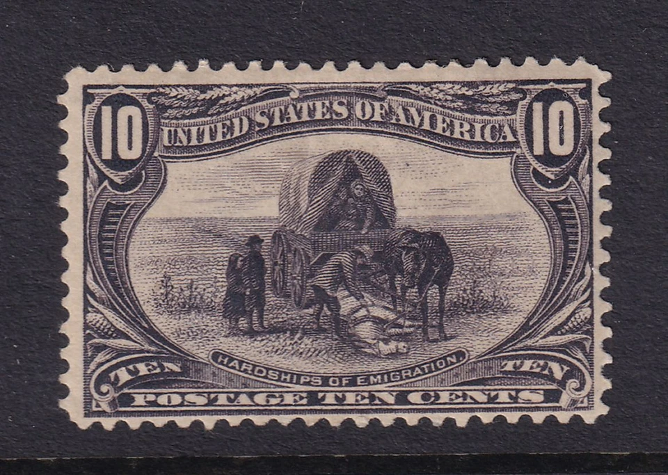 1901 Trans-Mississippi 8c Sc 289 MHRs full OG single stamp CV $140 (6H - Image 1 of 1