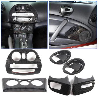 Juego de cubiertas centrales interiores ABS de fibra de carbono para Mitsubishi ECLIPSE 2006-11 Foto 1 de 4