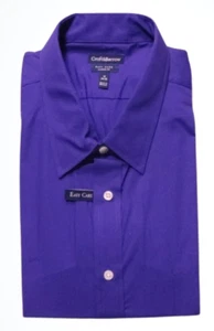 Mens Croft & Barrow Classic Fit Shirt Easy Care Purple Long Sleeves 18 34/35 2XL - Picture 1 of 3