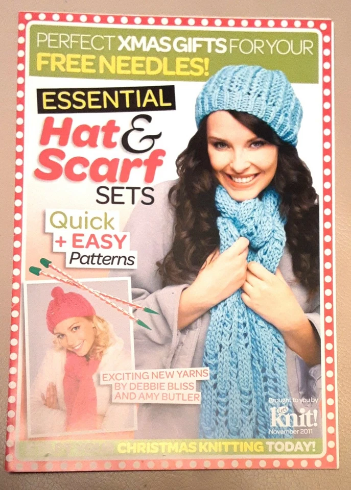 Essential Hat & Scarf Sets - 4 patterns -Supplement from Let's Knit Mag Nov 2011 - Image 1 of 1