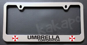 Umbrella Corporation Resident Evil Chrome License Plate Frame