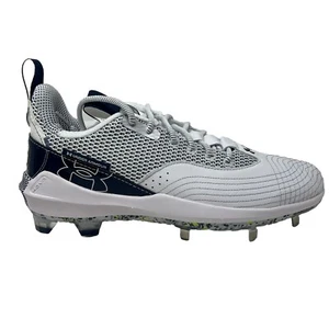 Under Armour Hovr UA Harper 7 Low ST Men's 12 Navy White New Cleats Baseball - Picture 1 of 7