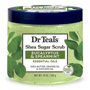 DrTeal's Shea Sugar Body Scrub with Eucalyptus and Spearmint Essential Oils,19oz - Picture 1 of 6