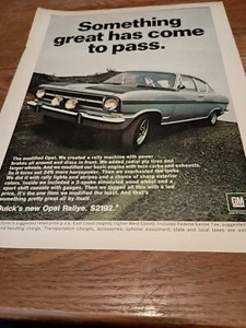 1969 Buicks Opel Ralley $2192. Magazine Ad - Picture 1 of 3