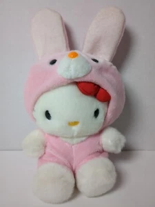 Vintage 90s Hello Kitty Bunny Rabbit Costume Plush Transformer Sanrio Kigurumi - Picture 1 of 13