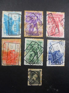 MIXED LOT VINTAGE ANTIQUE WORLD POSTAL POSTAGE STAMPS BELGIE BELGIQUE BELGIUM - Picture 1 of 7