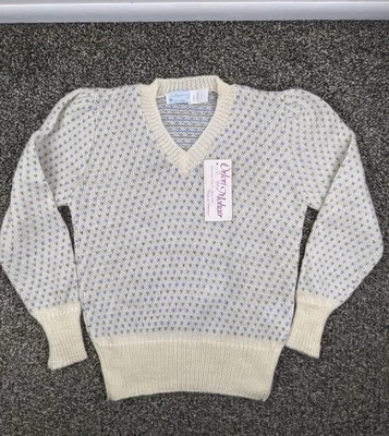 Suéter Mohair Difuso Vintage Años 80 Judyanna Nueva York Orlon Acírlico Ojo de Pájaro Mediano Foto 1 de 4