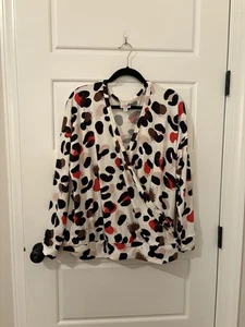 Lularoe Rebecca Cross Front Blouse Retail $45 - XL - Item#585 - Picture 1 of 5