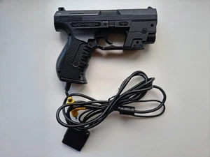 Joytech Sharp Shooter Pro Black Light Gun for Sony PlayStation PS1 PS2 Guncon - Picture 1 of 4