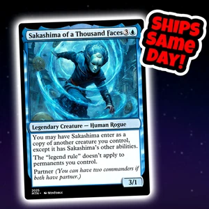Sakashima Of A Thousand Faces - Carta Playtest Personalizzata Art Magic: The Gathering - Foto 1 di 4