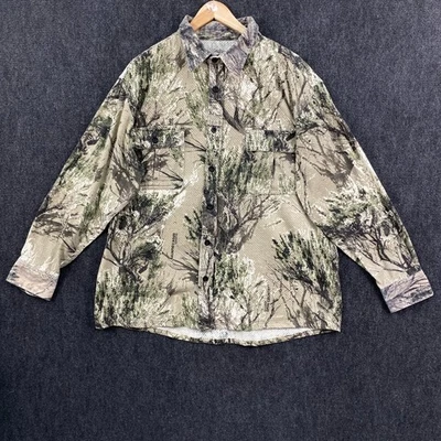 Cabelas Seclusion 3D Open Country Mens Large Button Up Shirt Camo Vented Pockets - Image 1 of 4