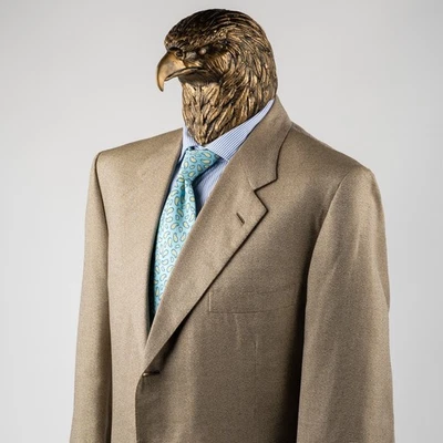 Great $3250 BRIONI PALATINO Wool and Silk Sport Coat Beige 48US/58IT - Image 1 of 4