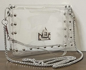 Klare Handtasche Stadion zugelassen Umhängetasche Handtasche transparent Sicherheitskonform - Bild 1 von 24