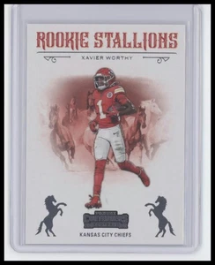 2024 Panini Contenders - Xavier Worthy "Rookie Stallions" #7 (RC) - Picture 1 of 2