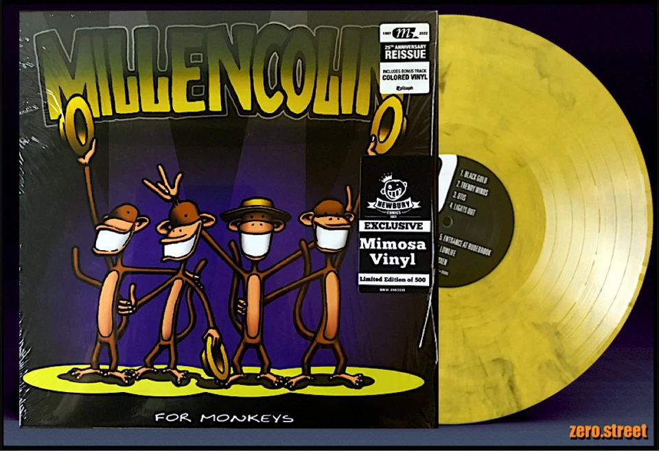 MILLENCOLIN For Monkeys LP on COLOR VINYL New SEALED yellow/black smoke - Image 1 of 3