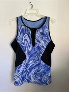 Zero Xposur Women's XXL (16) Athletic Swim Tank Built In Bra Pristine - Picture 1 of 9