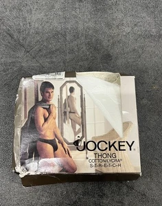 Vintage 1990 Jockey Men’s M Thong Bikini Underwear USA Dead Stock gay interest  - Picture 1 of 2