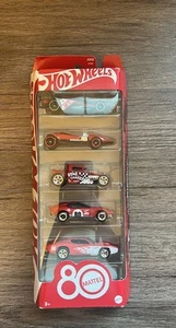 Mattel Hot Wheels 80th Anniversary 5-Pack Ruby Red Collection - Picture 1 of 3