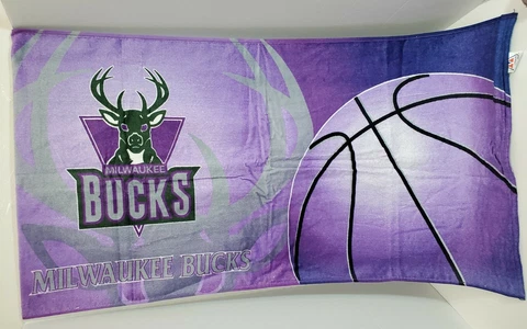 Vintage Milwaukee Bucks Beach Towel New in Package NOS Locker Room Workout Cover