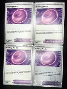 Binding Mochi 4X 1 Reverse Holo 055/064 Shrouded Fable Pokemon Trainer Playset - Picture 1 of 1