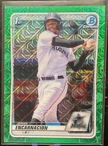 2020 Bowman Chrome Jerar Encarnacion 1st Draft pick Green #BCP-96  /99  - Picture 1 of 3