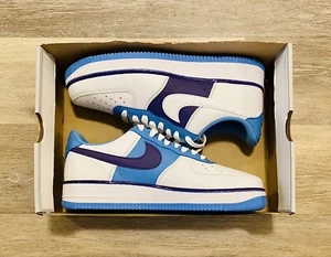 Nike Air Force 1 '07 LV8 EMB 'Lakers NBA 75th Anniversary' DC8874-101 Men's 10 - Picture 1 of 12