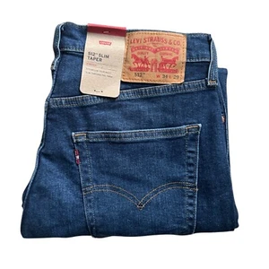 Levi's 512 Slim Taper (Mid Blue) Stretchable Men's Jeans - Picture 1 of 4