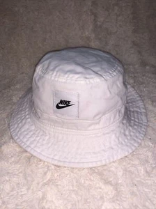 Nike Cubo Sombrero Blanco Sol Cubo Sombrero Pescadores Talla S/M - Imagen 1 de 8