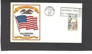 1962 GALVESTON,TEX OCT 15-1962 -ALL AMERICA CITY COVER-SLOGAN CANCEL - Picture 1 of 1