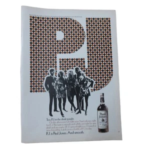 Whisky Paul Jones 1970 - Anuncio impreso vintage - Imagen 1 de 3