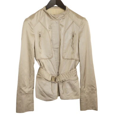 Mujer HUGO BOSS Gabardina Corto con Cinturón TALLA S IT40 FR38 US6 UK8 VAP554 - Imagen 1 de 4